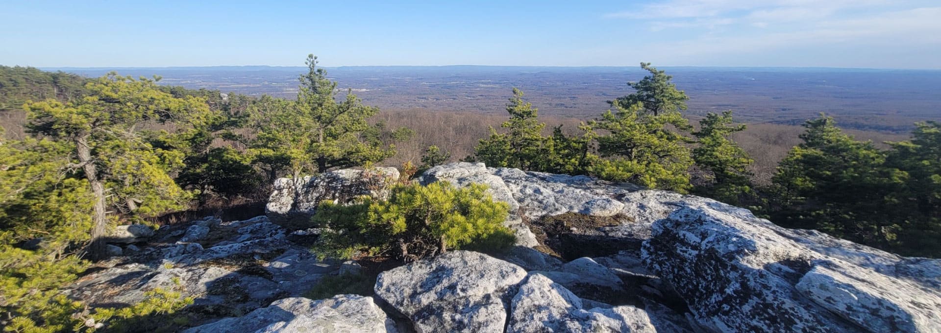 Landscape from a mountain summit